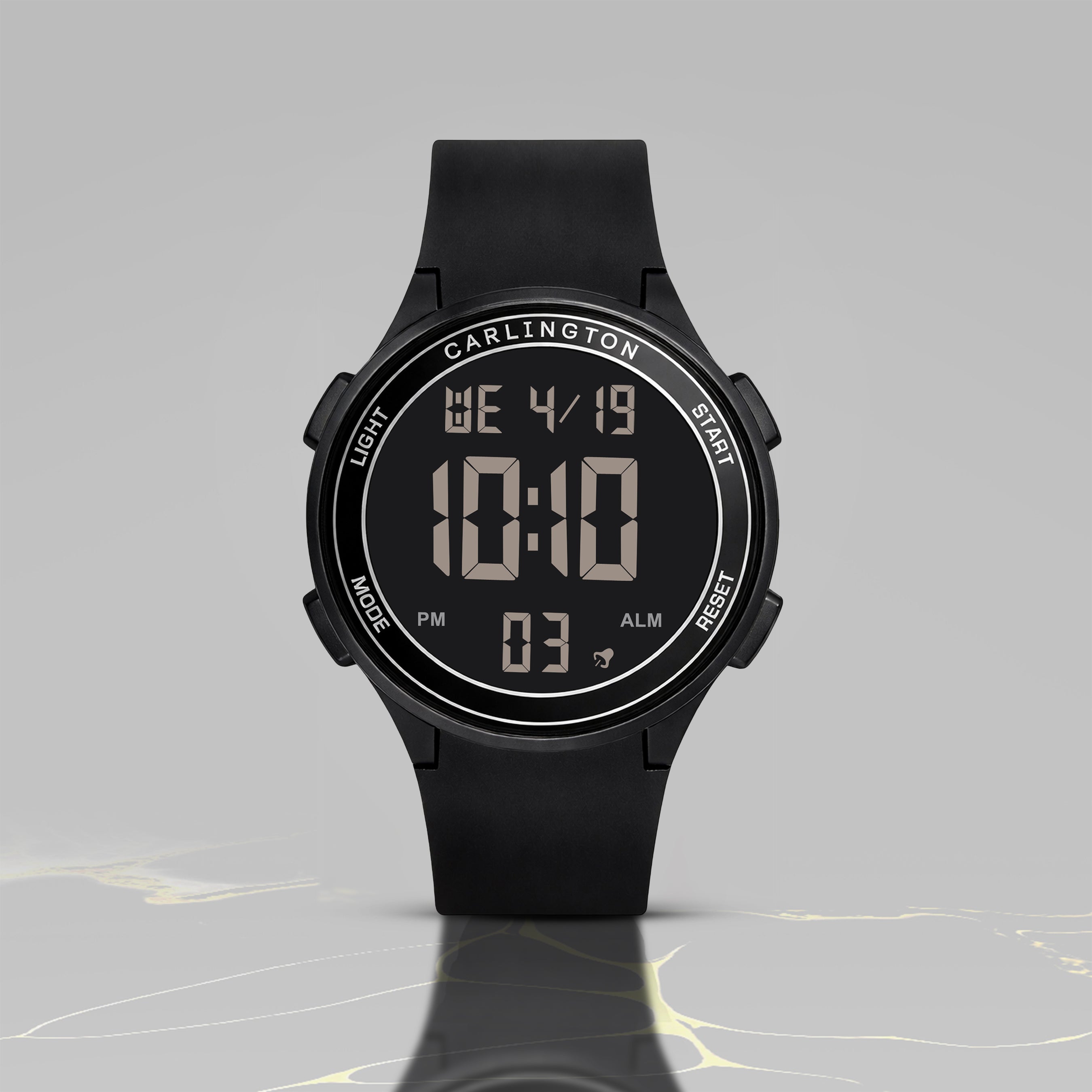 Carlington Digital Sports Watch,Alarm, Stopwatch, Water-Resistant, Shock-Resistant, Back Light Display. The Perfect Watches for Men-CT_8685