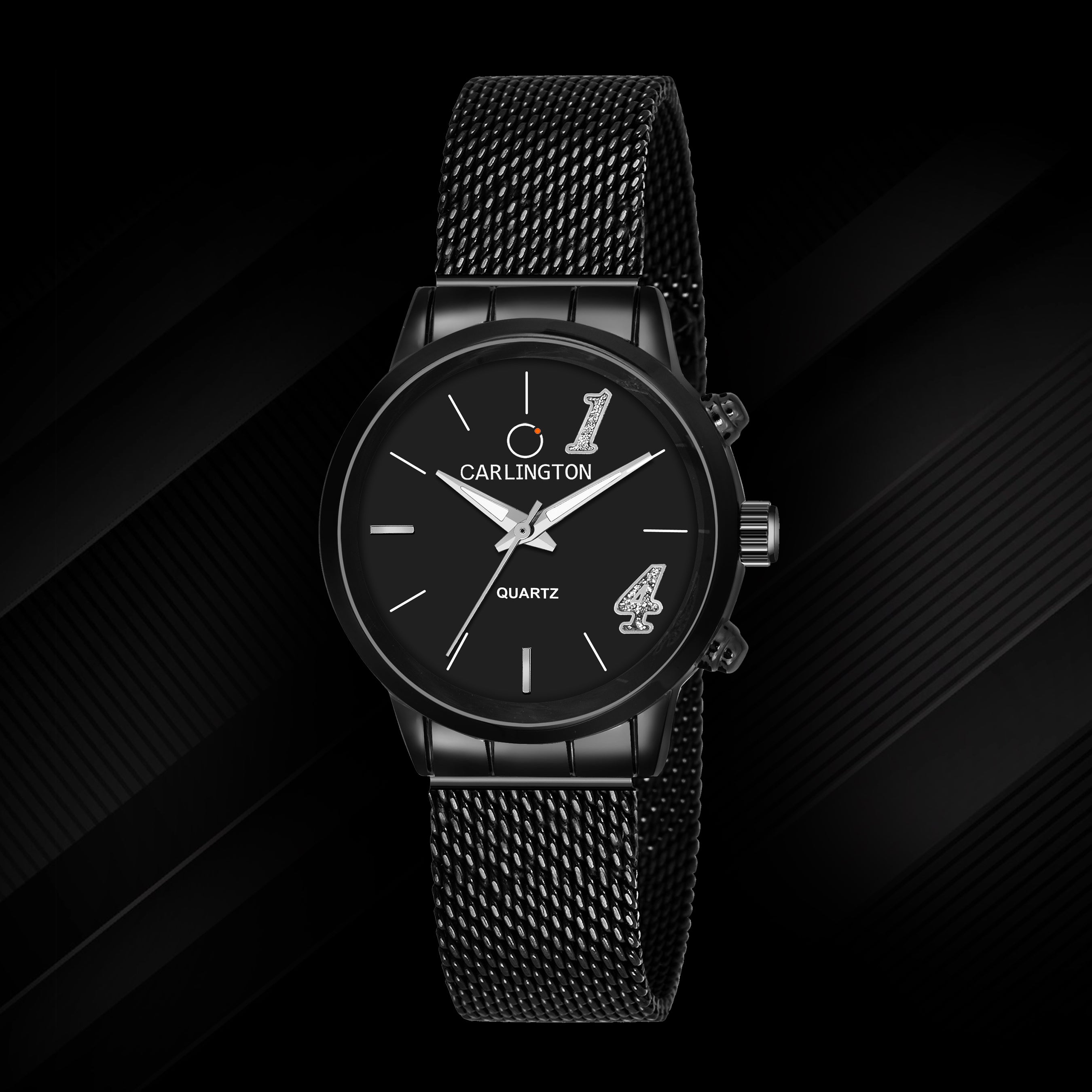 Carlington Elite Ladies Self Adjustable Mesh Strap Water Resistant Analog Watch - For Women CT2012