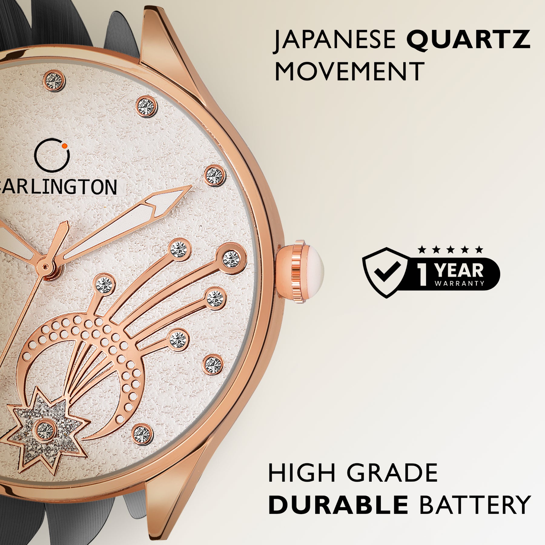 Carlington Elite Ladies Self Adjustable Mesh Strap Water Resistant Analog Watch - For Women CT2020