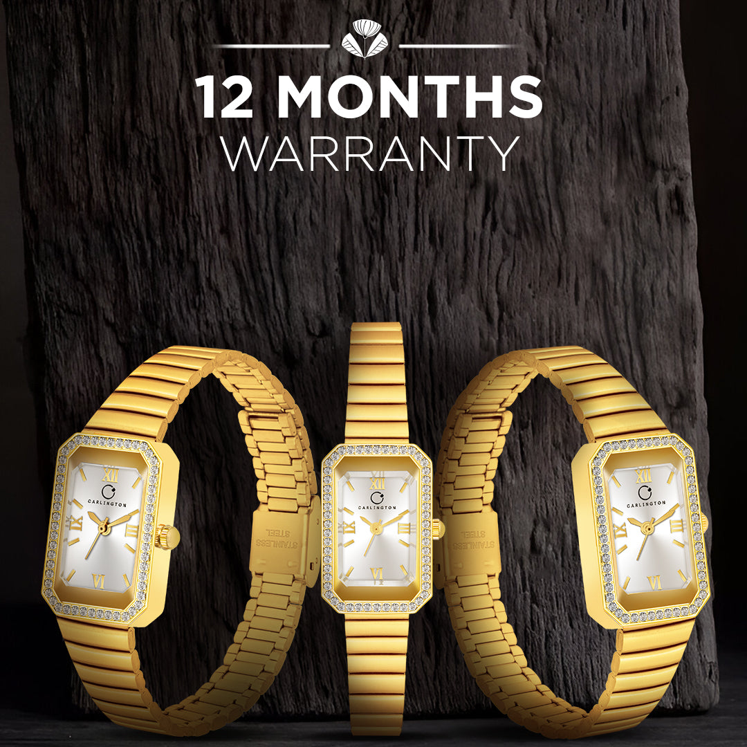 Iconic 2032 Golden Analog Womens Watch