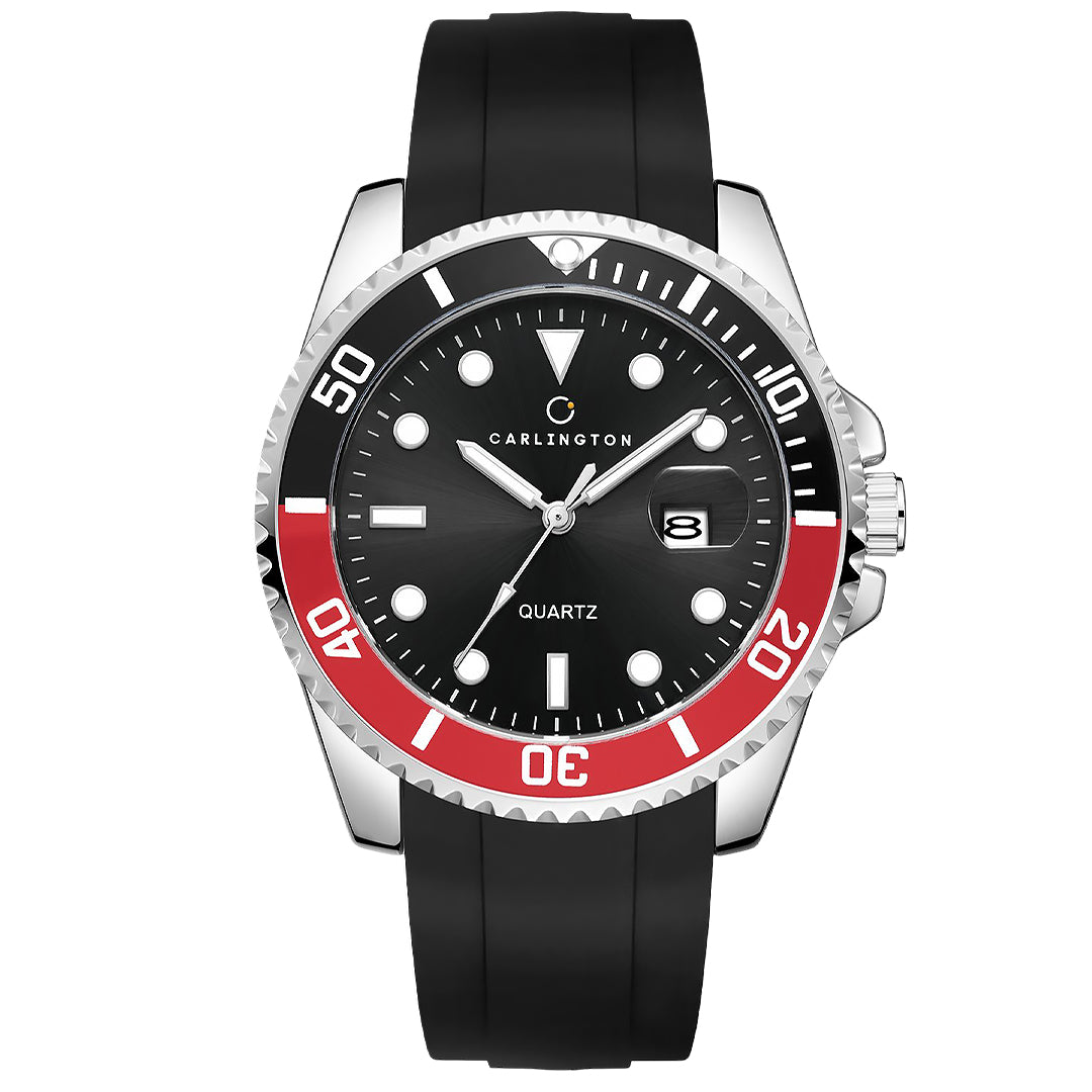 Carlington Meridian Series Analog Men Wrist Watches with Premium PU Belt Strap & Date Display | Fashion Watches for Gents | CT - 4030