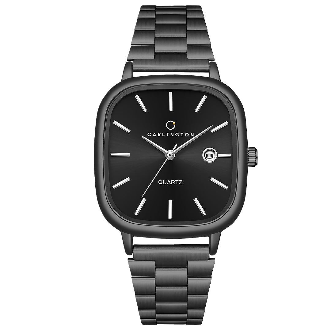 Carlington Classic Series Analog Men Wrist Watches with Stainless Steel Strap & Date Display | Premium Fashion Watches for Gents | CT - 5010