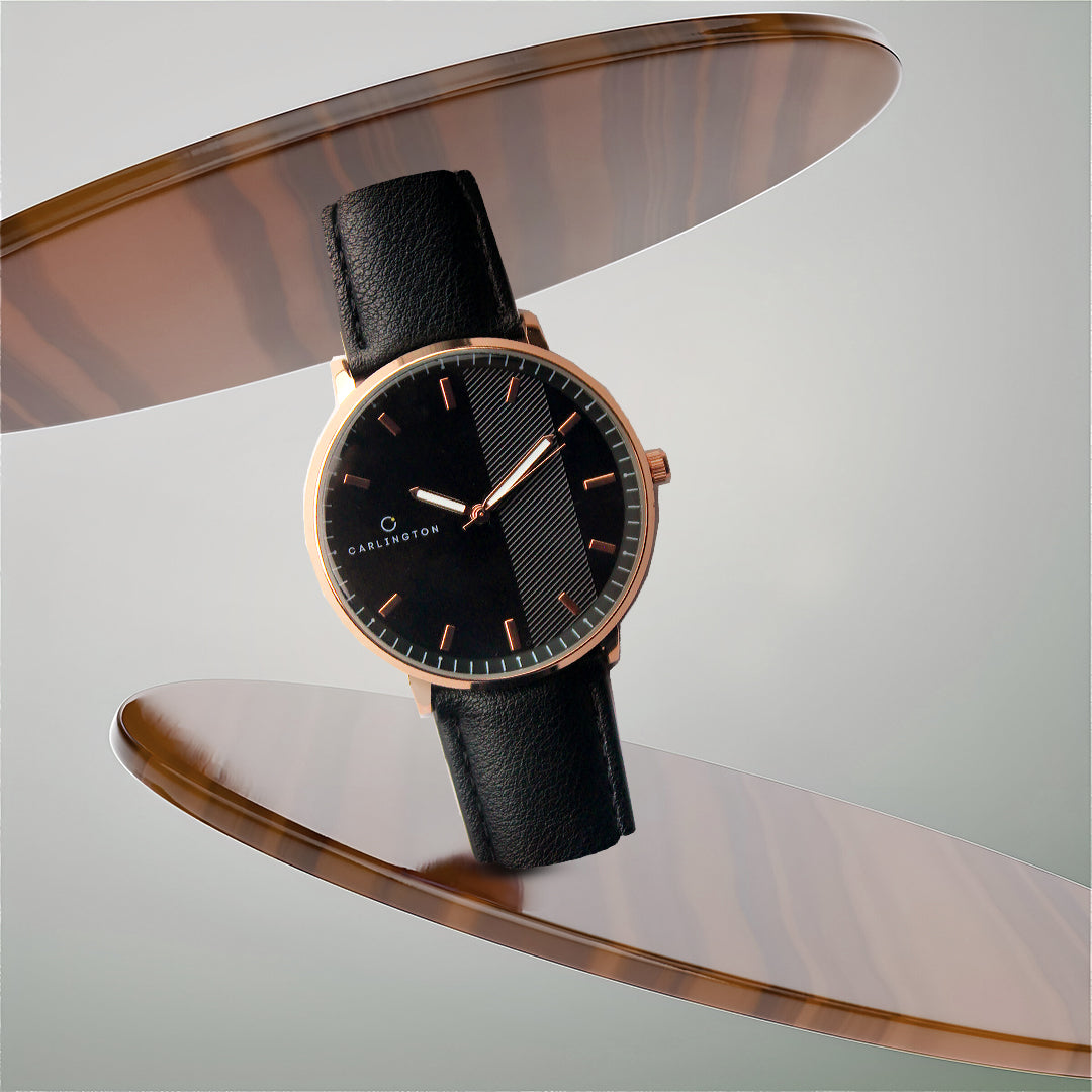 Carlington Aristocrat Series Analog Watches for Men with Premium Leather Strap - CT 1070