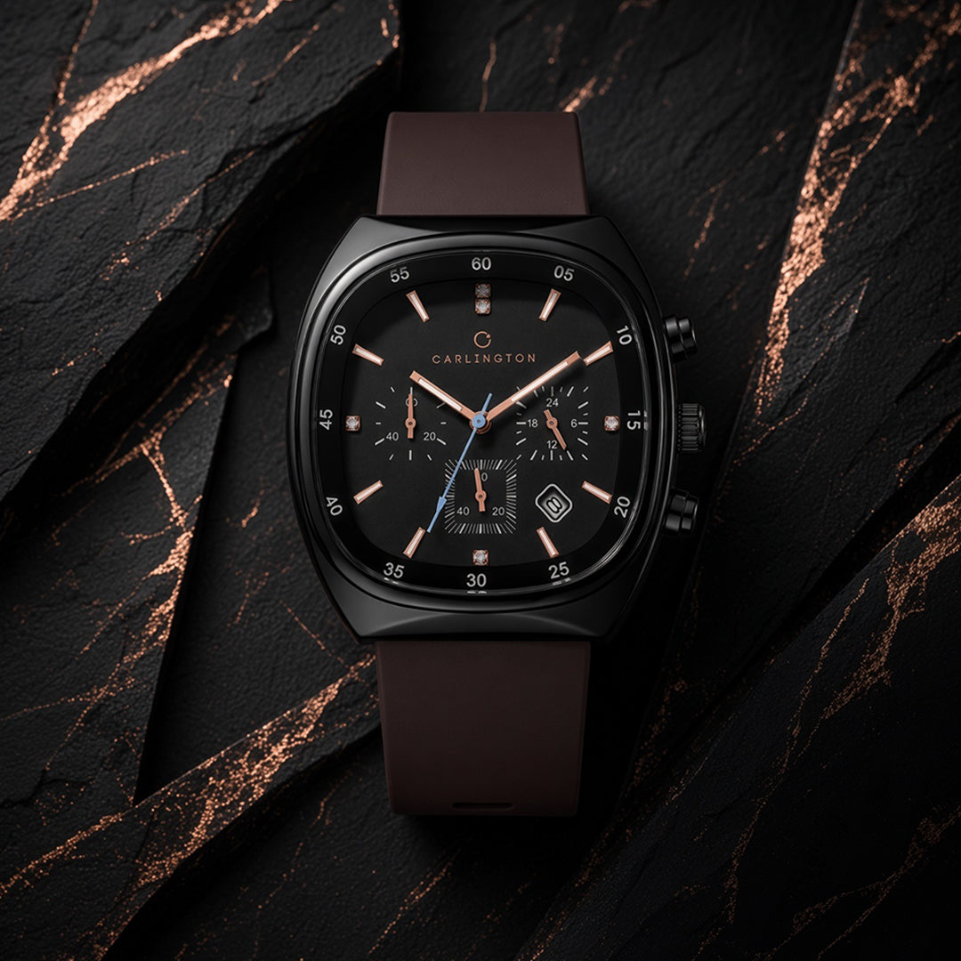 Carlington Astro Series Premium Gents Wrist Watches Analog Watch - For Men Astro 051 Brown