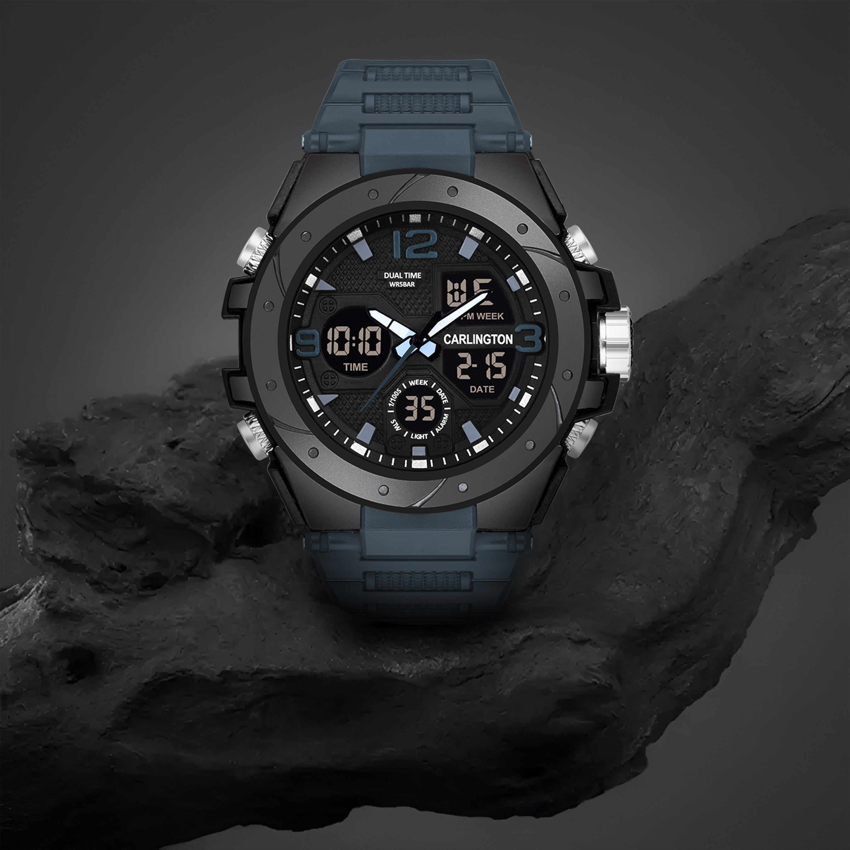 Carlington Edurance Series Digital Analog Watch - 9105