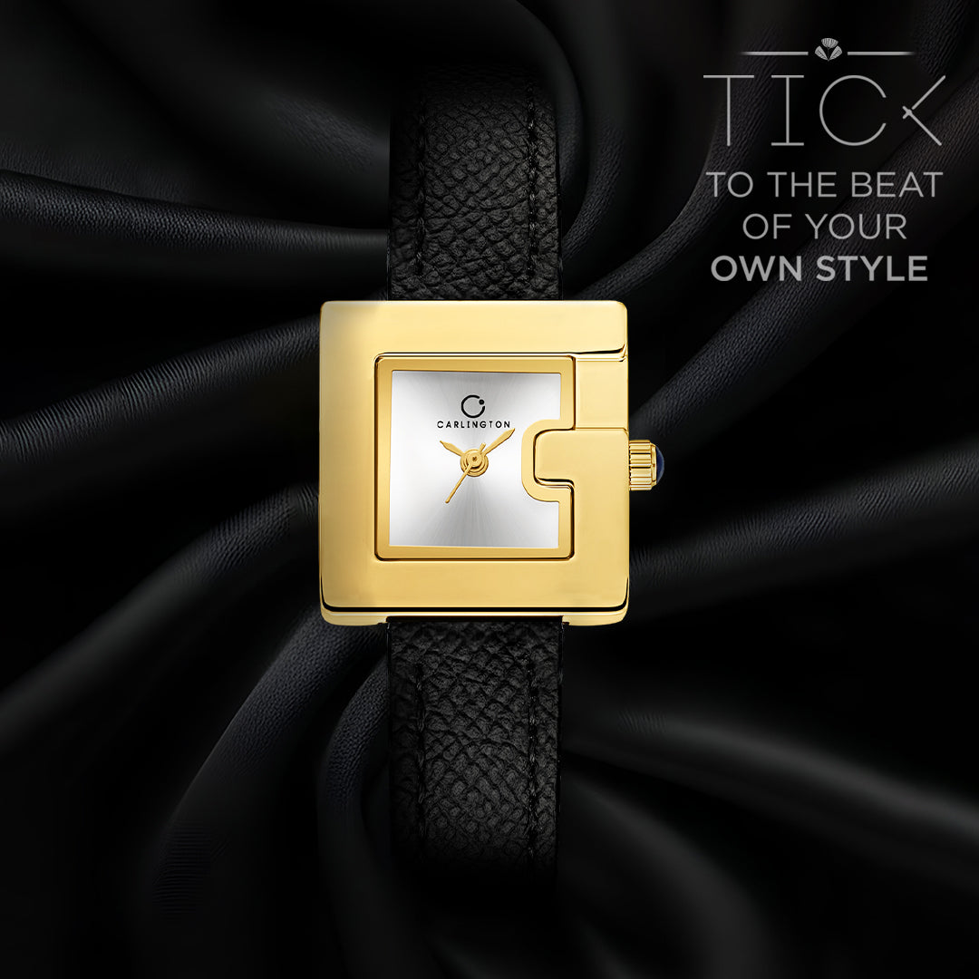 Carlington Aura Series Analog Women Wrist Watches with Premium Leather Belt Strap | Premium Fashion Watches for Ladies | CT - 207