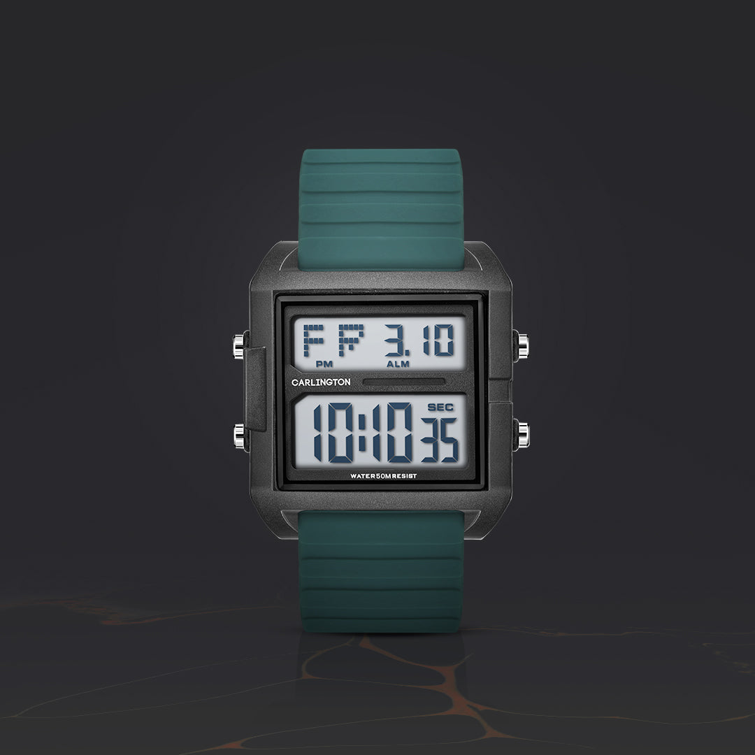 Carlington Endurance Series Digital Sports Watches For Men And Boys - CT_9136 Teal
