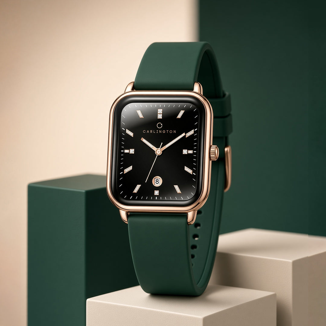 Carlington ASTRO 056 Green – Premium Men's Chronograph-Style Analog Quartz Watch