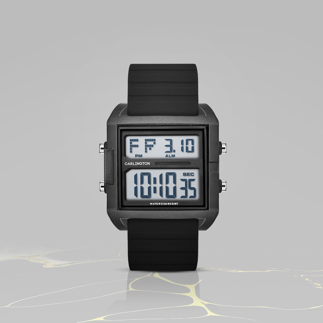 Carlington Endurance Series Digital Sports Watches For Men And Boys - CT_9136 Black