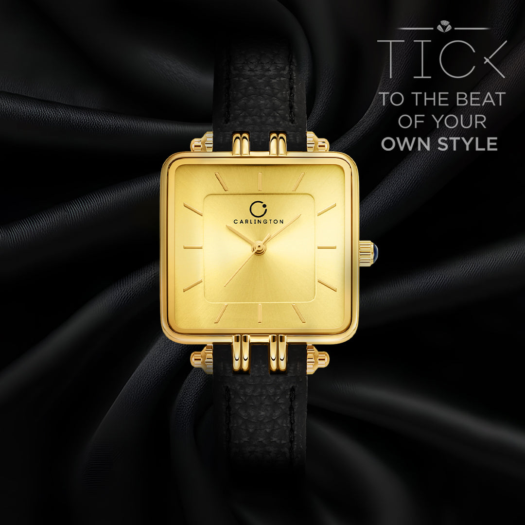 Carlington Aura Series Analog Women Wrist Watches with Premium Leather Belt Strap Fashion Watches for Ladies - CT_209