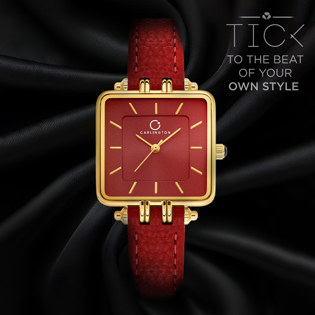 Carlington Aura Series Analog Women Wrist Watches with Premium Leather Belt Strap Fashion Watches for Ladies - CT_209