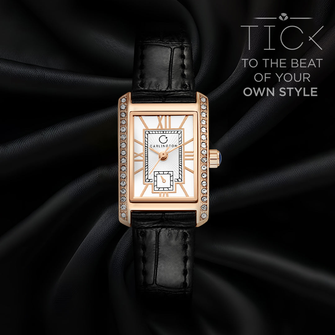 Carlington Aura Series Analog Women Wrist Watches with Premium Leather Belt Strap | Premium Fashion Watches for Ladies | CT - 204