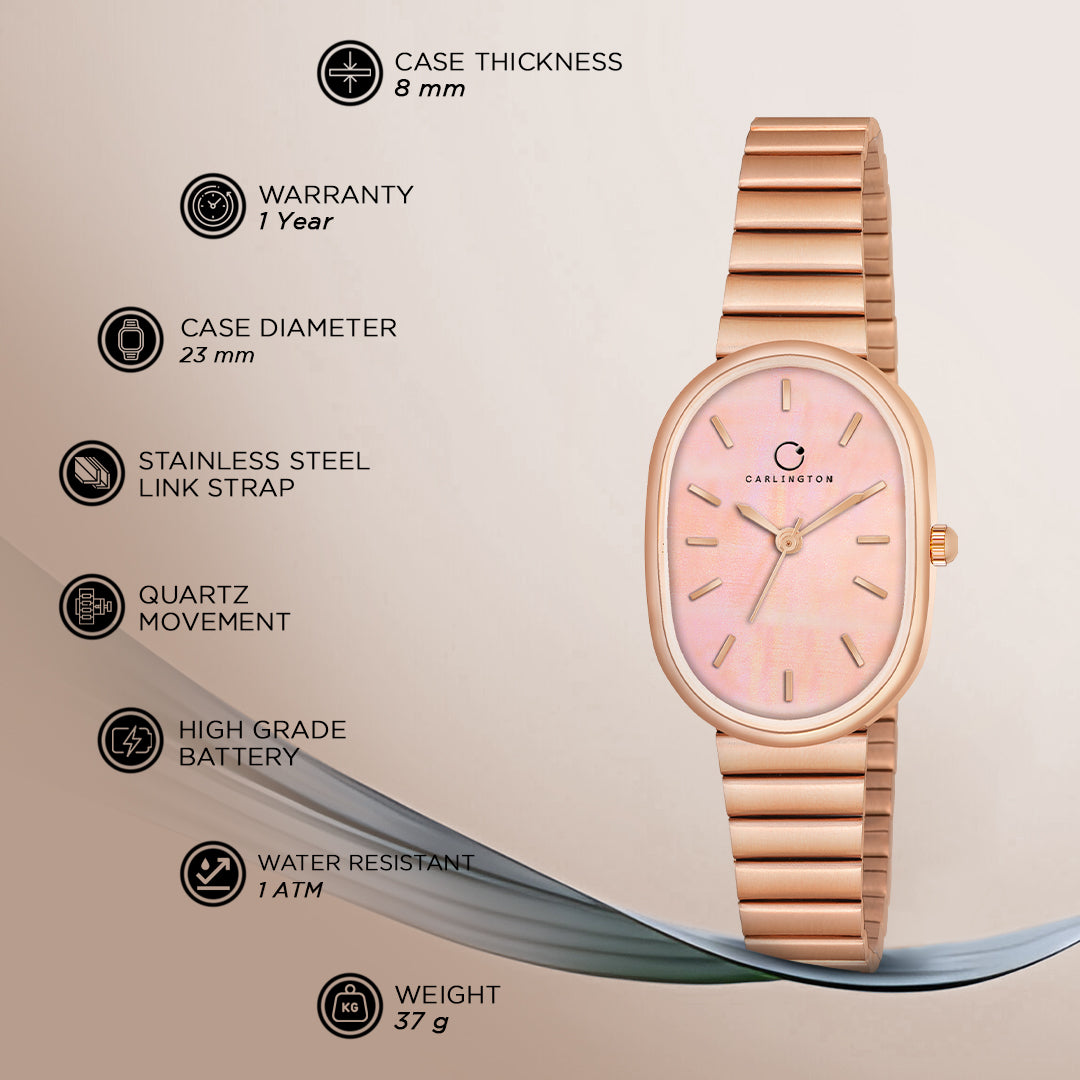 Iconic 2031 Rose gold Analog Womens Watch