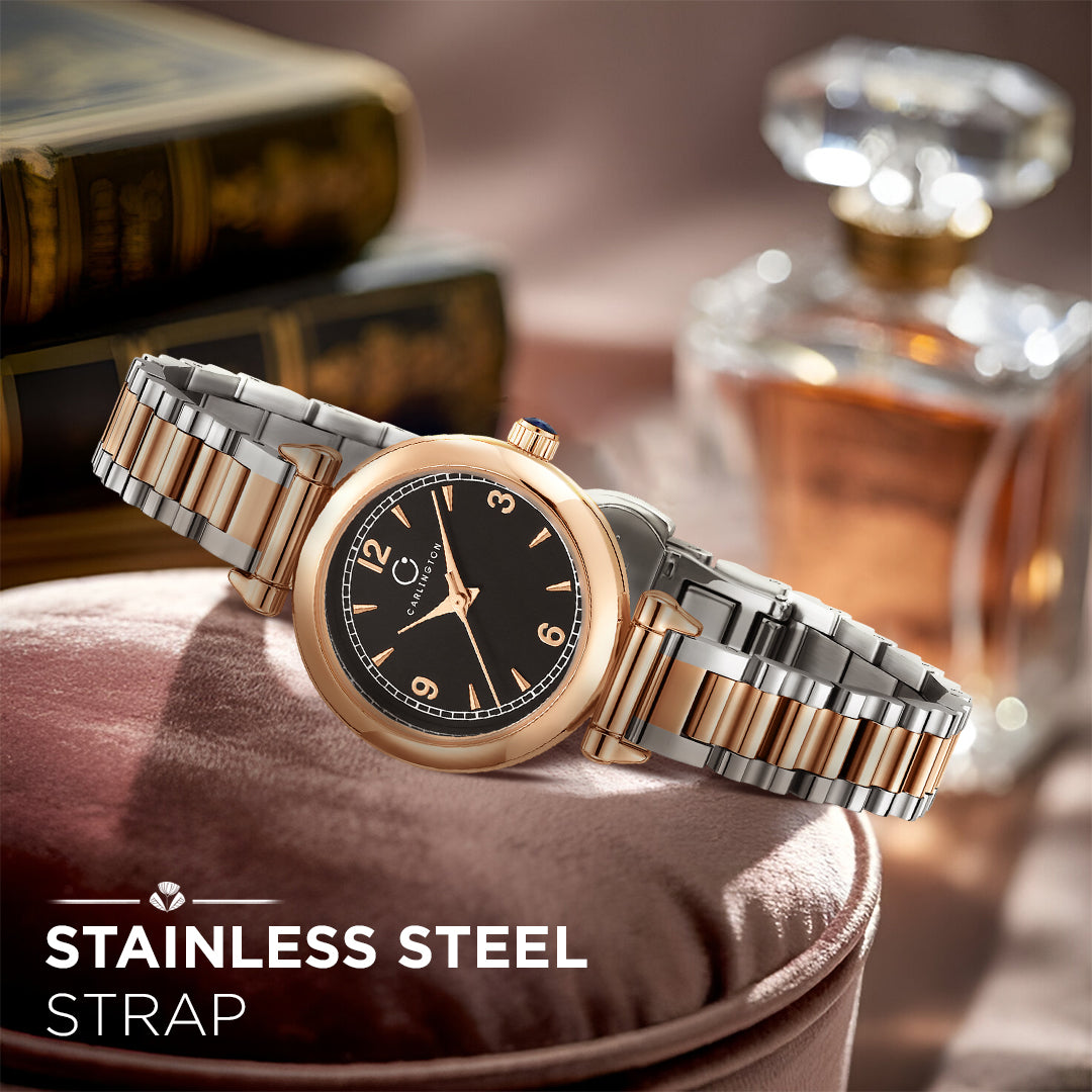 Carlington Diva Series Analog Women Wrist Watches with Stainless Steel Chain Strap | Premium Fashion Watches for Ladies | CT - 114