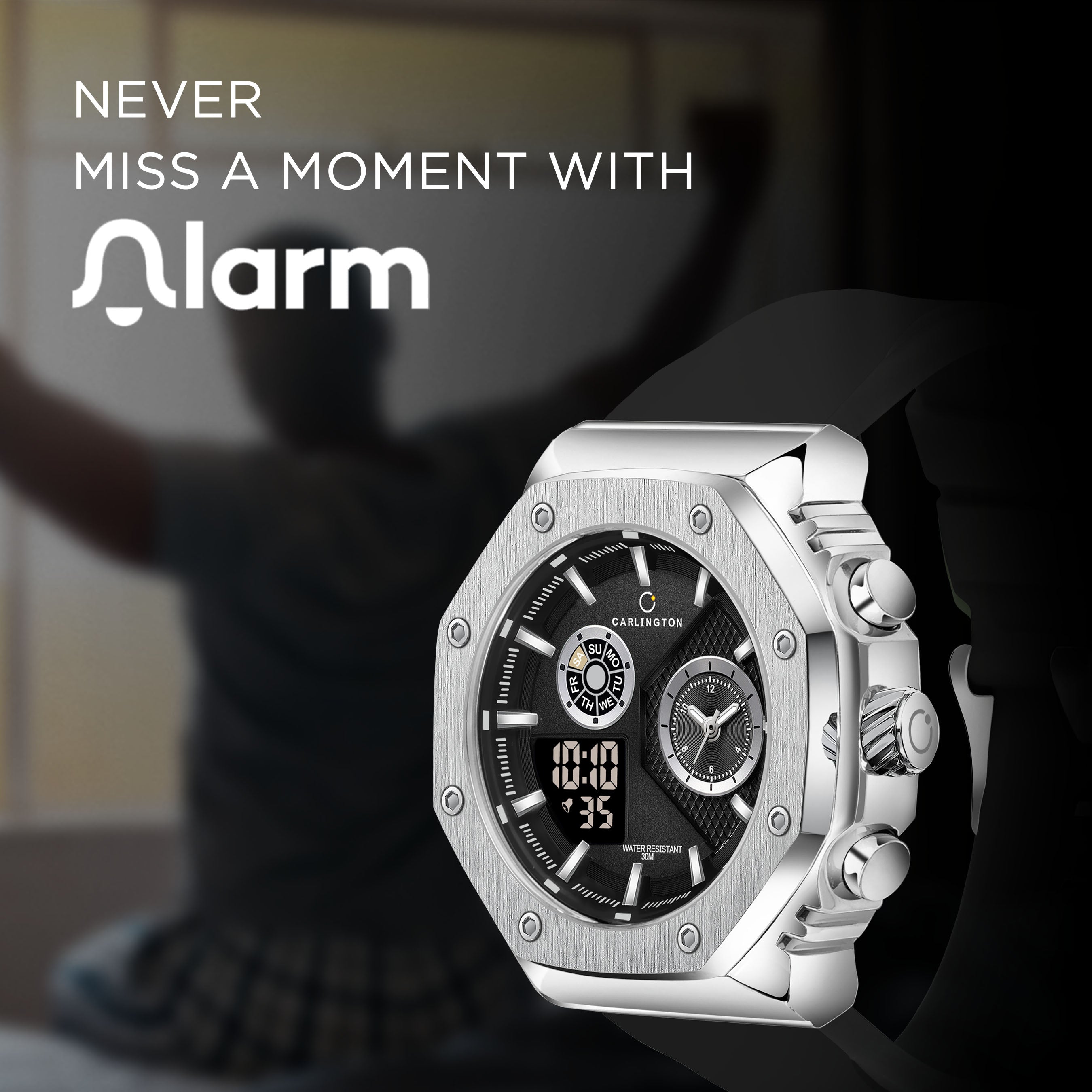 Exclusive 7711 Black Gents Analog Wrist Watch