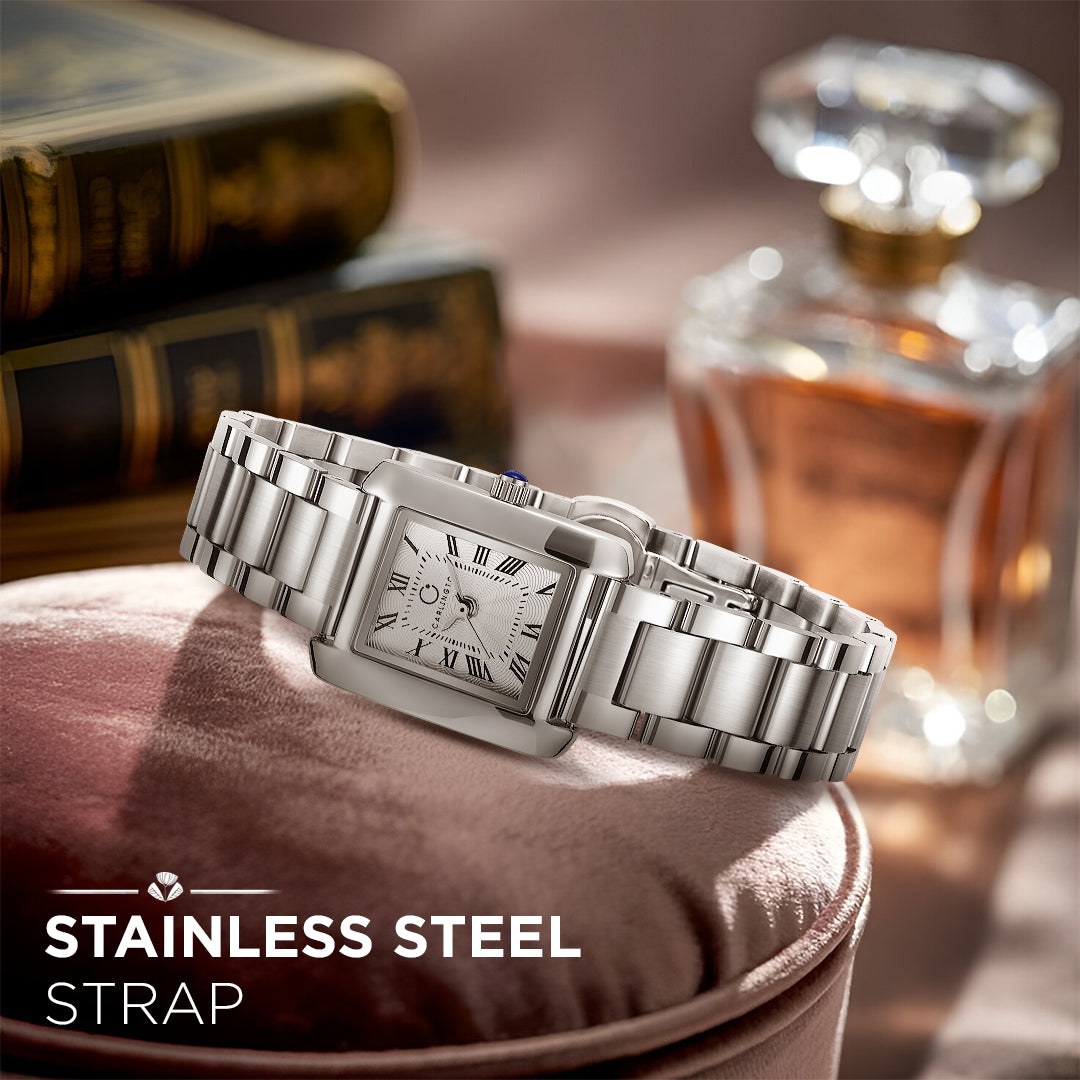 Carlington Diva Series Analog Women Wrist Watches with Stainless Steel Chain Strap | Premium Fashion Watches for Ladies | CT - 113