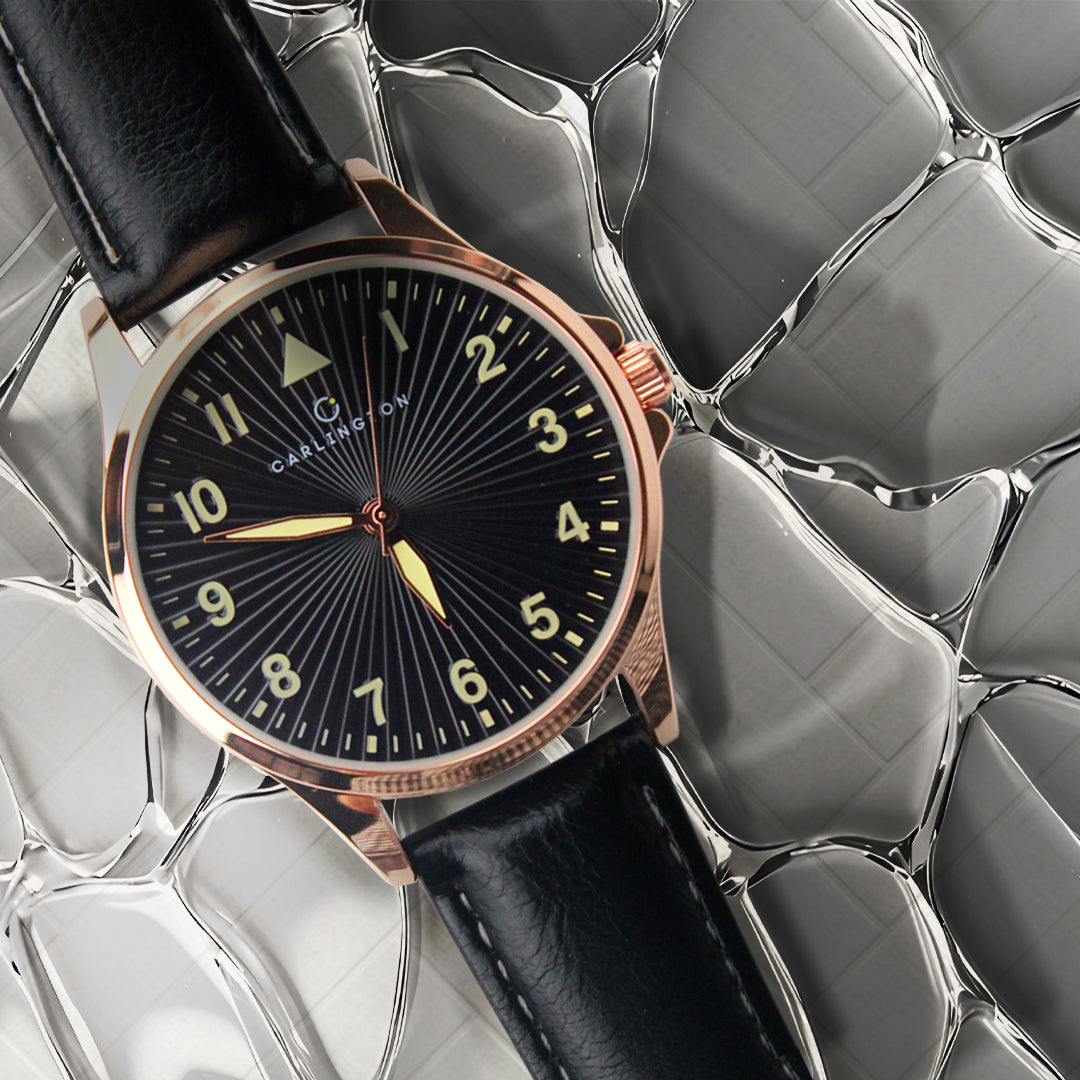 Carlington Aristocrat Series Analog Watches for Men with Premium Leather Strap - CT 1079