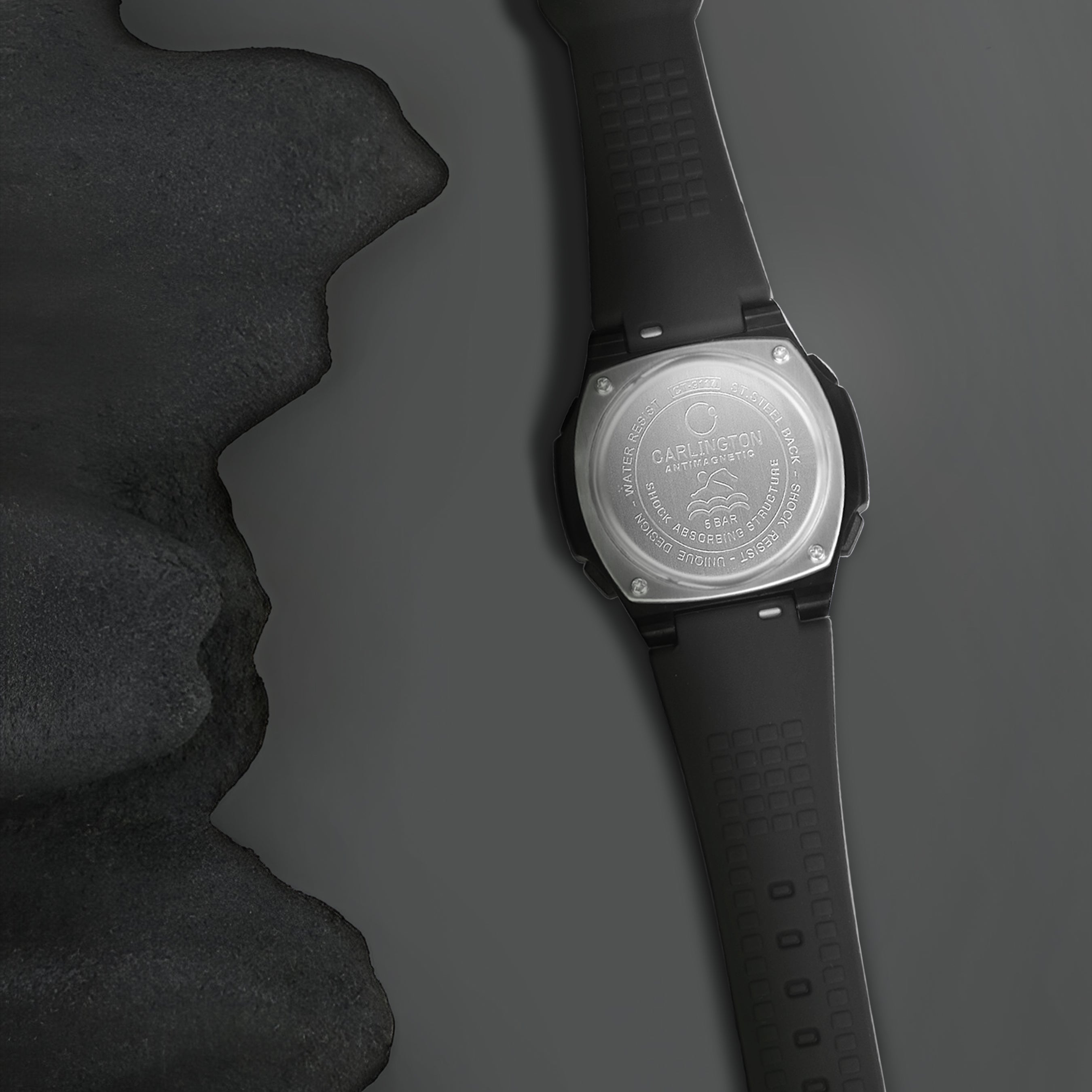 Carlington Endurance Series Digital Sports Watches For Men & Women - CT_9117 Black