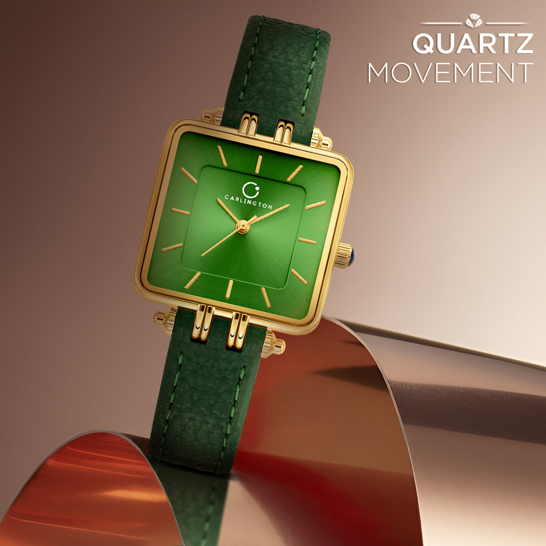 Carlington Aura Series Analog Women Wrist Watches with Premium Leather Belt Strap Fashion Watches for Ladies - CT_209