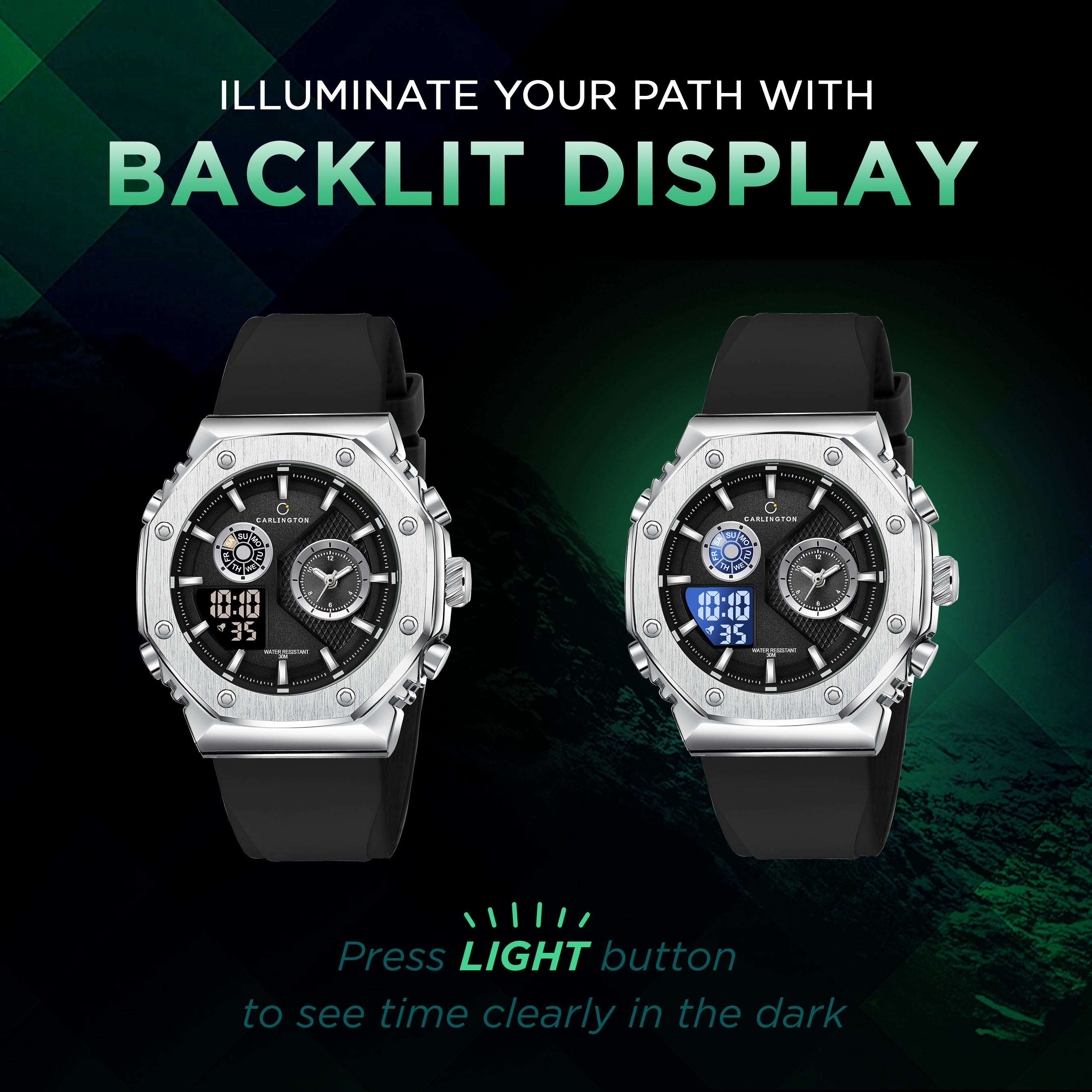 Exclusive 7711 Black Gents Analog Wrist Watch