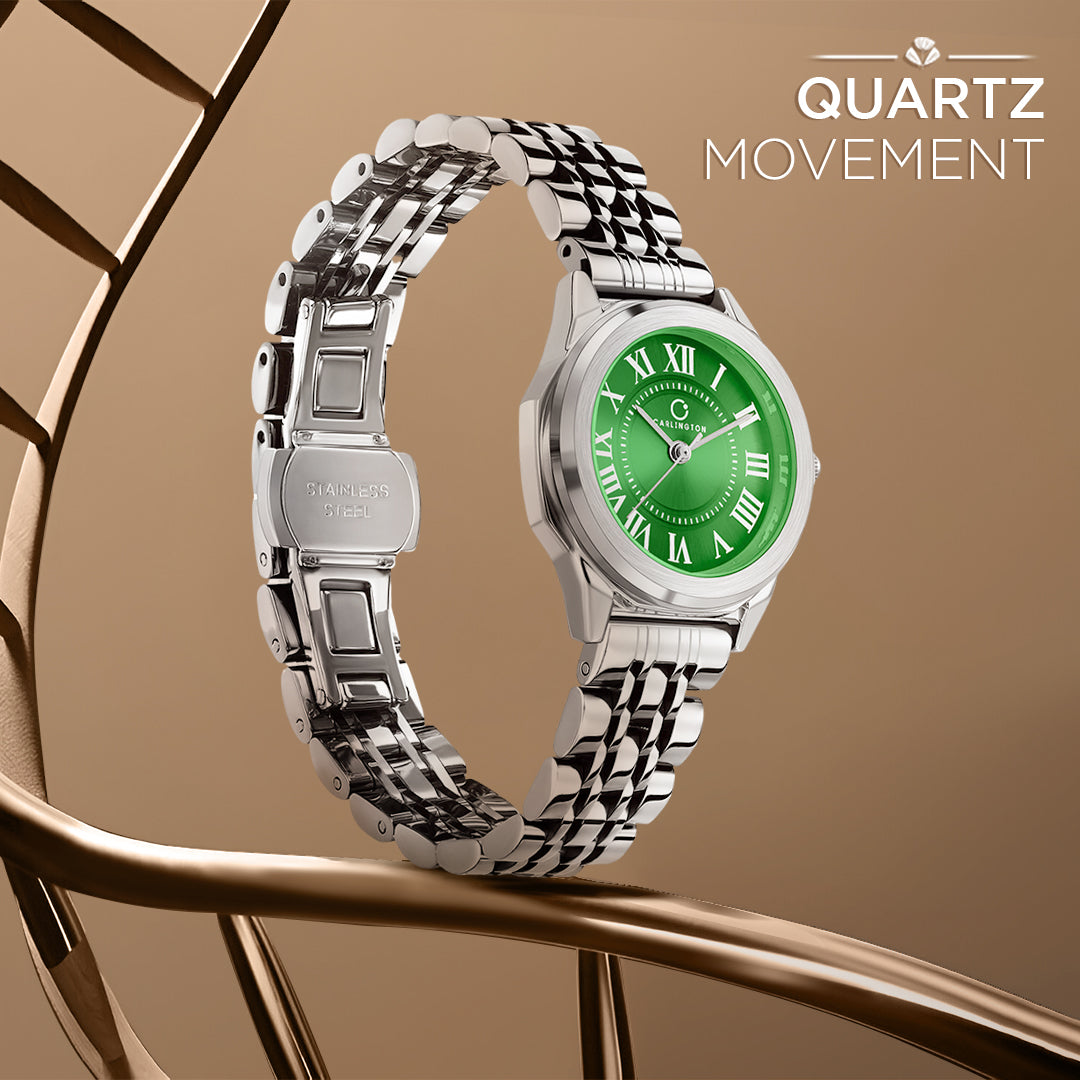 Carlington Diva Series Analog Women Wrist Watches with Stainless Steel Chain Strap | Premium Fashion Watches for Ladies | CT - 104