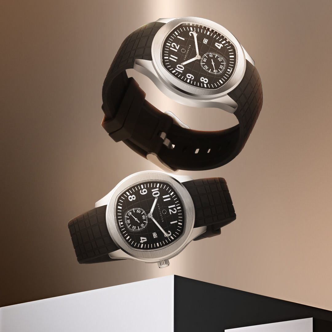 Carlington Legacy Series Analog Wrist Watches with Chronograph & PU Strap for Men - CT 9933