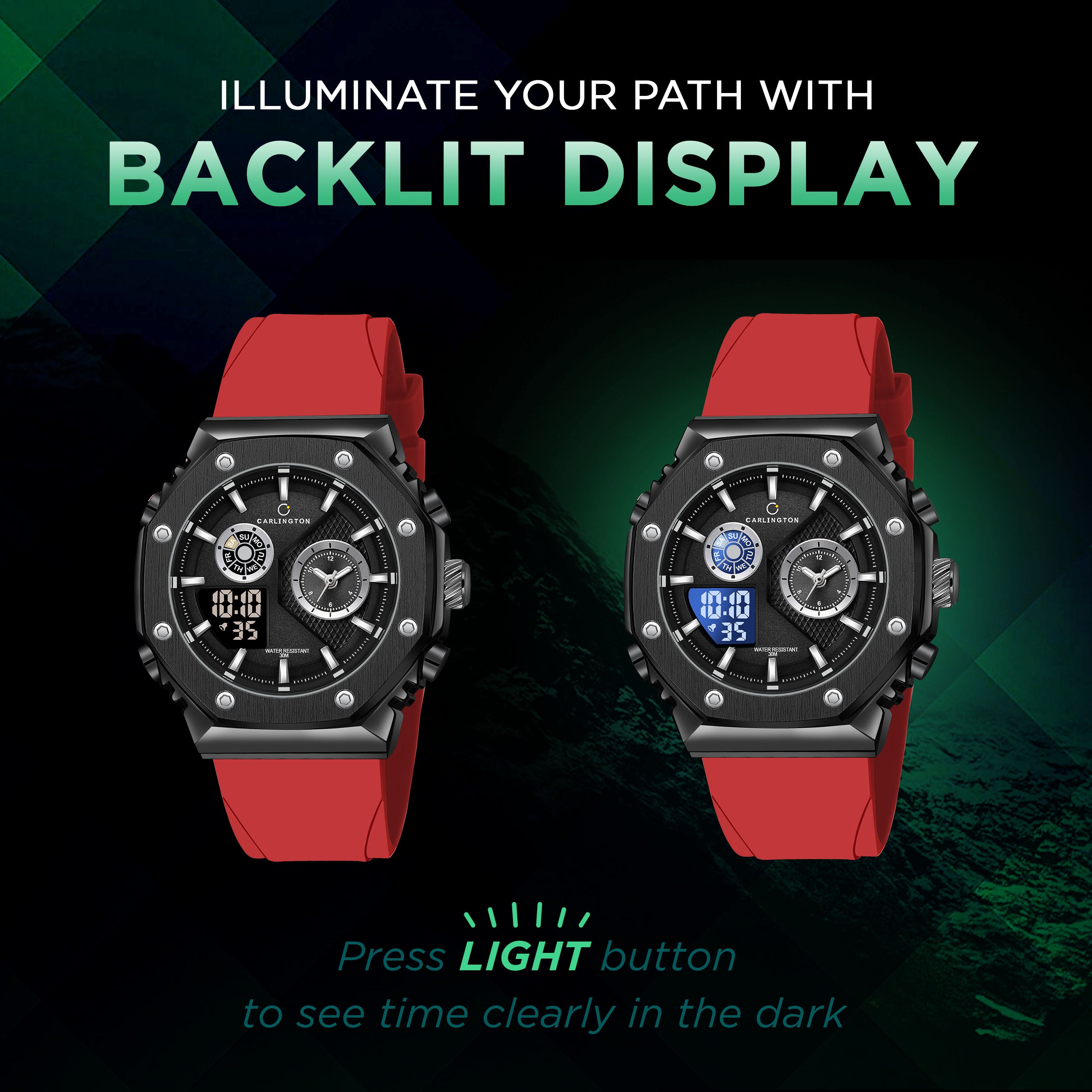 Exclusive 7711 Red Analog Wrist Watch