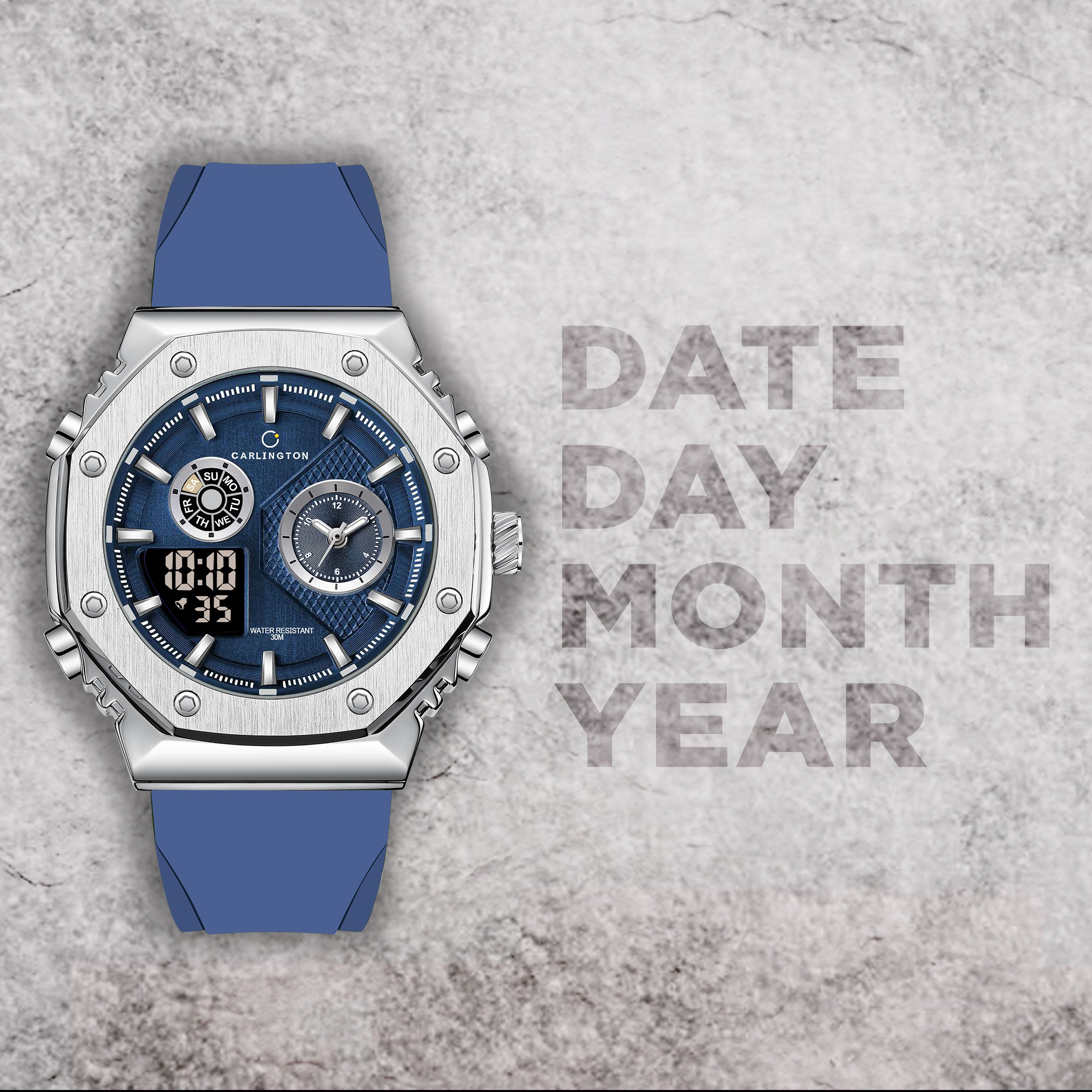 Exclusive 7711 Blue Gents Analog Wrist Watch