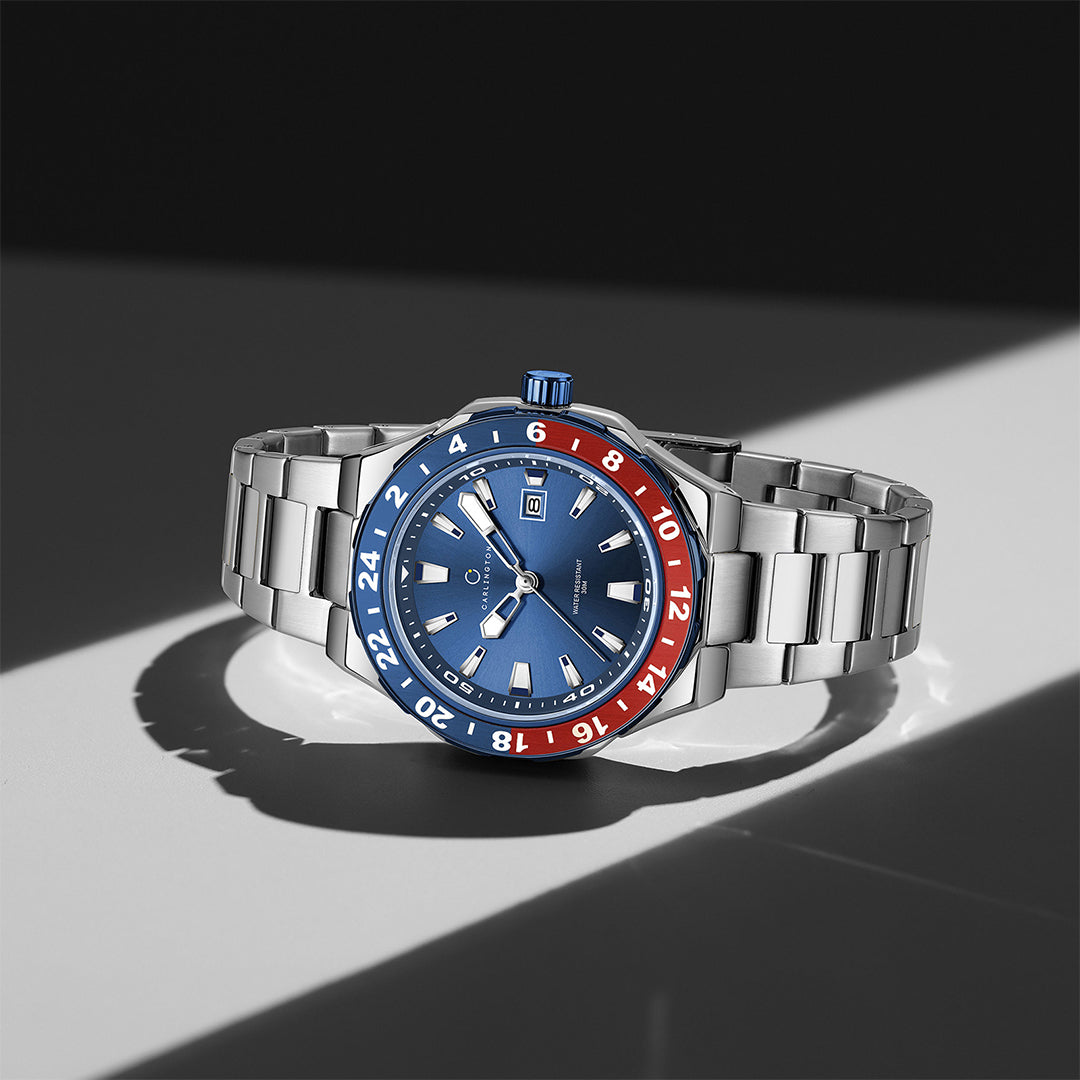 Carlington Nitro Analog Men’s Stainless Steel Strap Wrist Watch | Quartz Movement | Water & Shock Resistant Watch for Men | Casual & Formal Wear - CT_9249