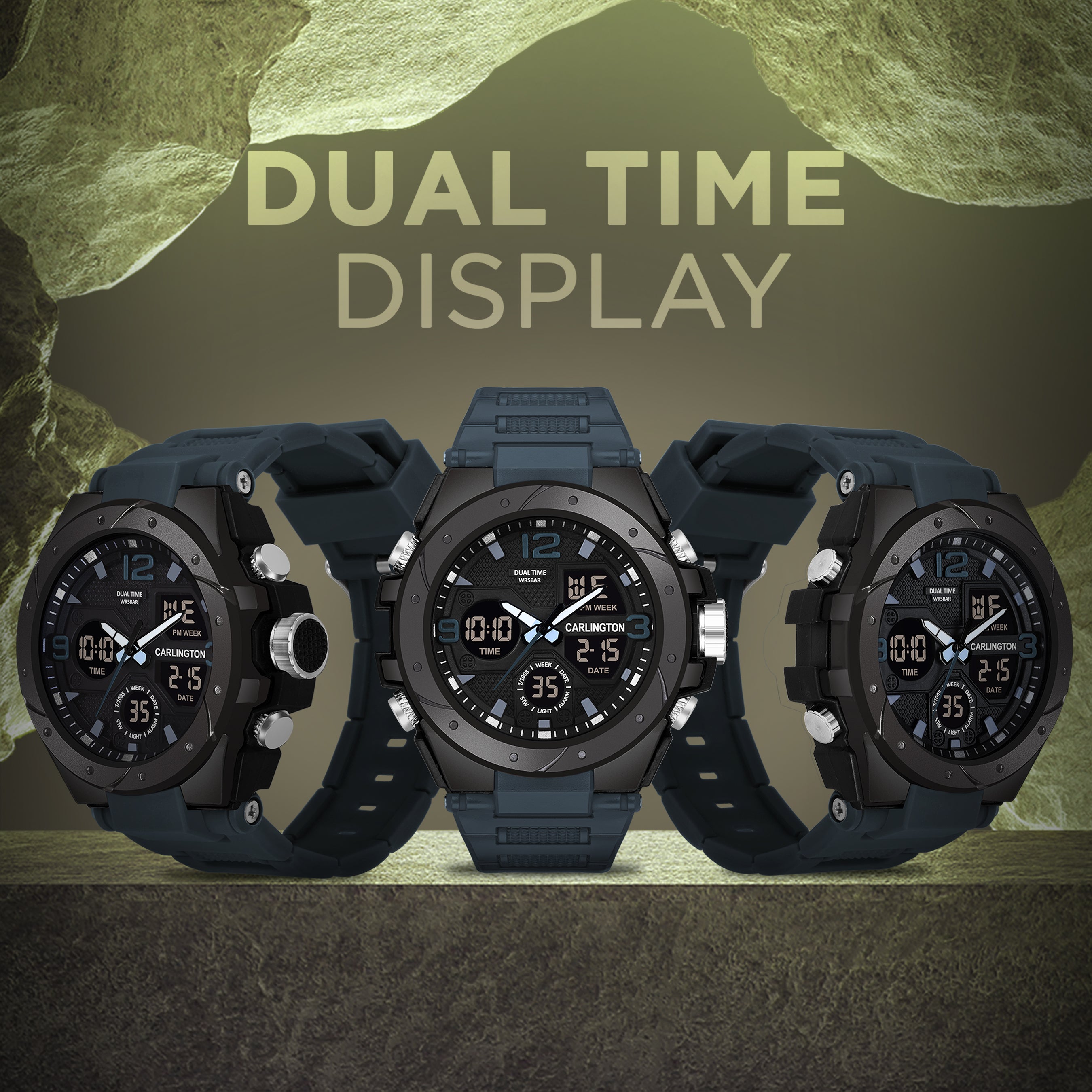 Carlington Edurance Series Digital Analog Watch - 9105