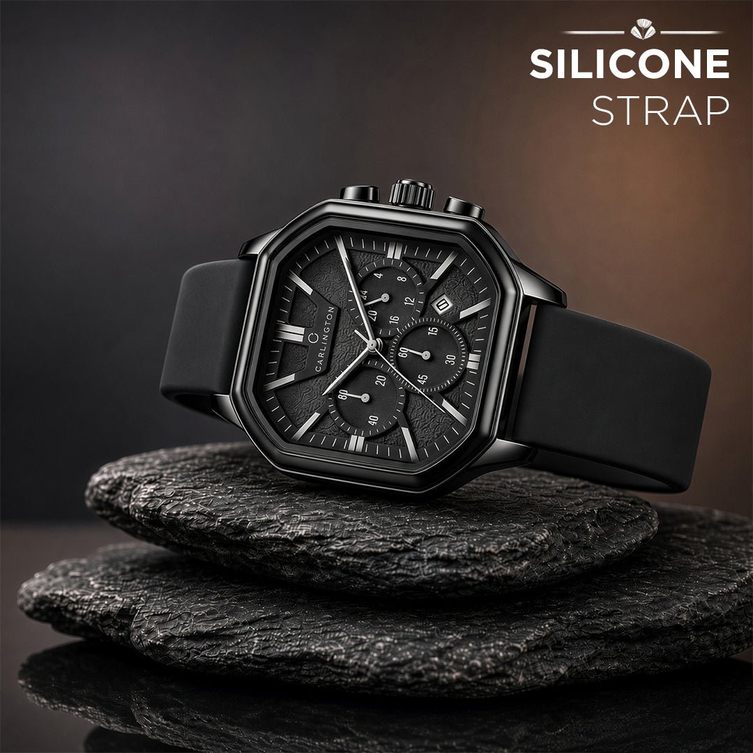 Carlington ASTRO 053 Premium Black – Premium Men's Chronograph-Style Analog Quartz Watch