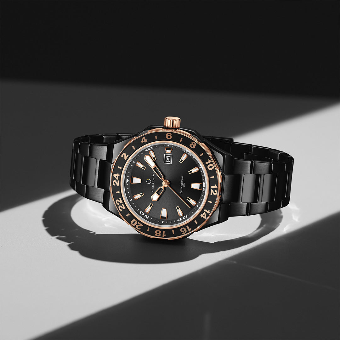 Carlington Nitro Analog Men’s Stainless Steel Strap Wrist Watch | Quartz Movement | Water & Shock Resistant Watch for Men | Casual & Formal Wear - CT_9249