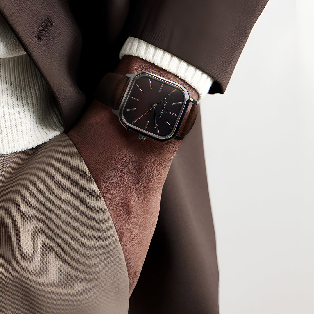 Carlington Aristocrat Series Analog Watches for Men with Premium Leather Strap - CT 1078