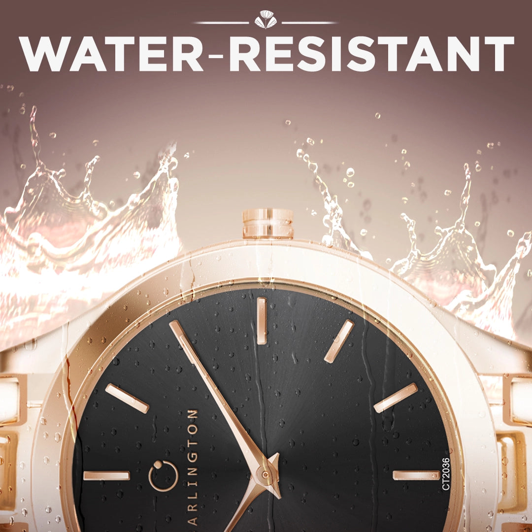 Iconic 2036 Black Analog Womens Watch