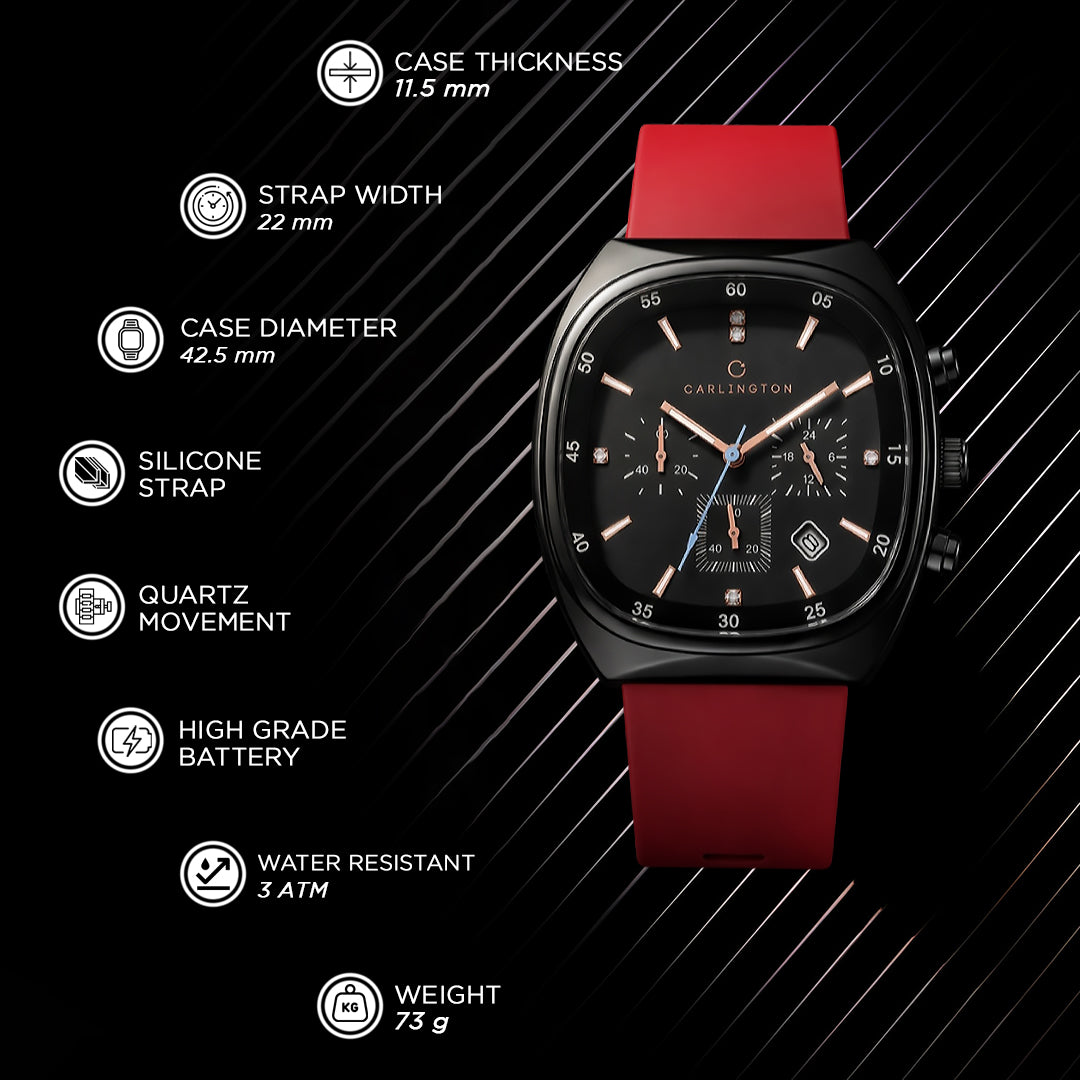 Carlington CT 051 Red Carlington Astro Series Premium Gents Wrist Watches Analog Watch - For Men