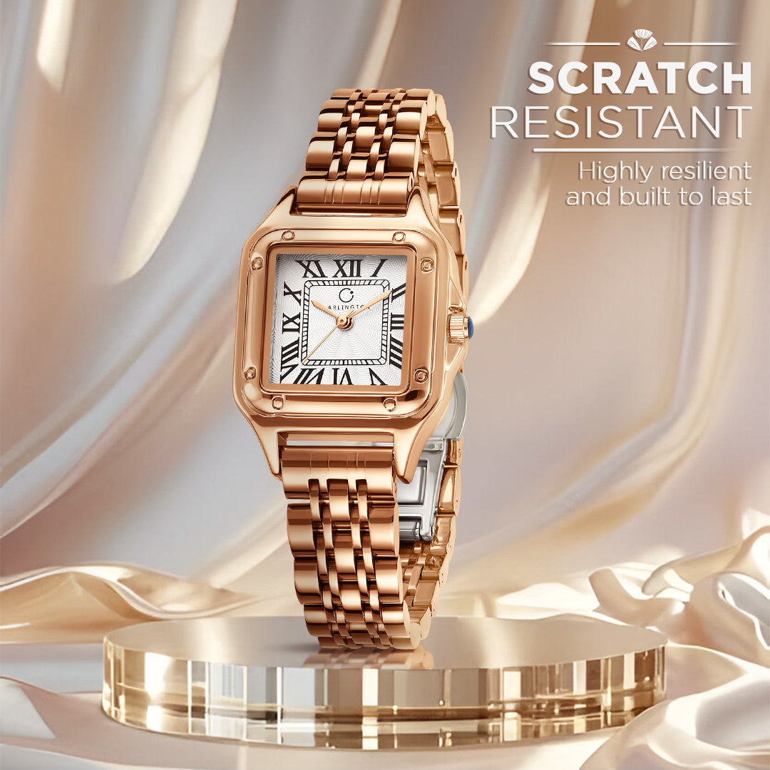 Carlington Diva Series Analog Women Wrist Watches with Stainless Steel Chain Strap | Premium Fashion Watches for Ladies | CT - 110