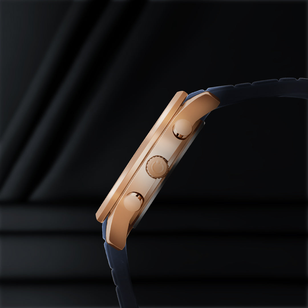 Carlington Legacy Series Analog Wrist Watches with Chronograph & Silicone Strap for Men - CT 9999