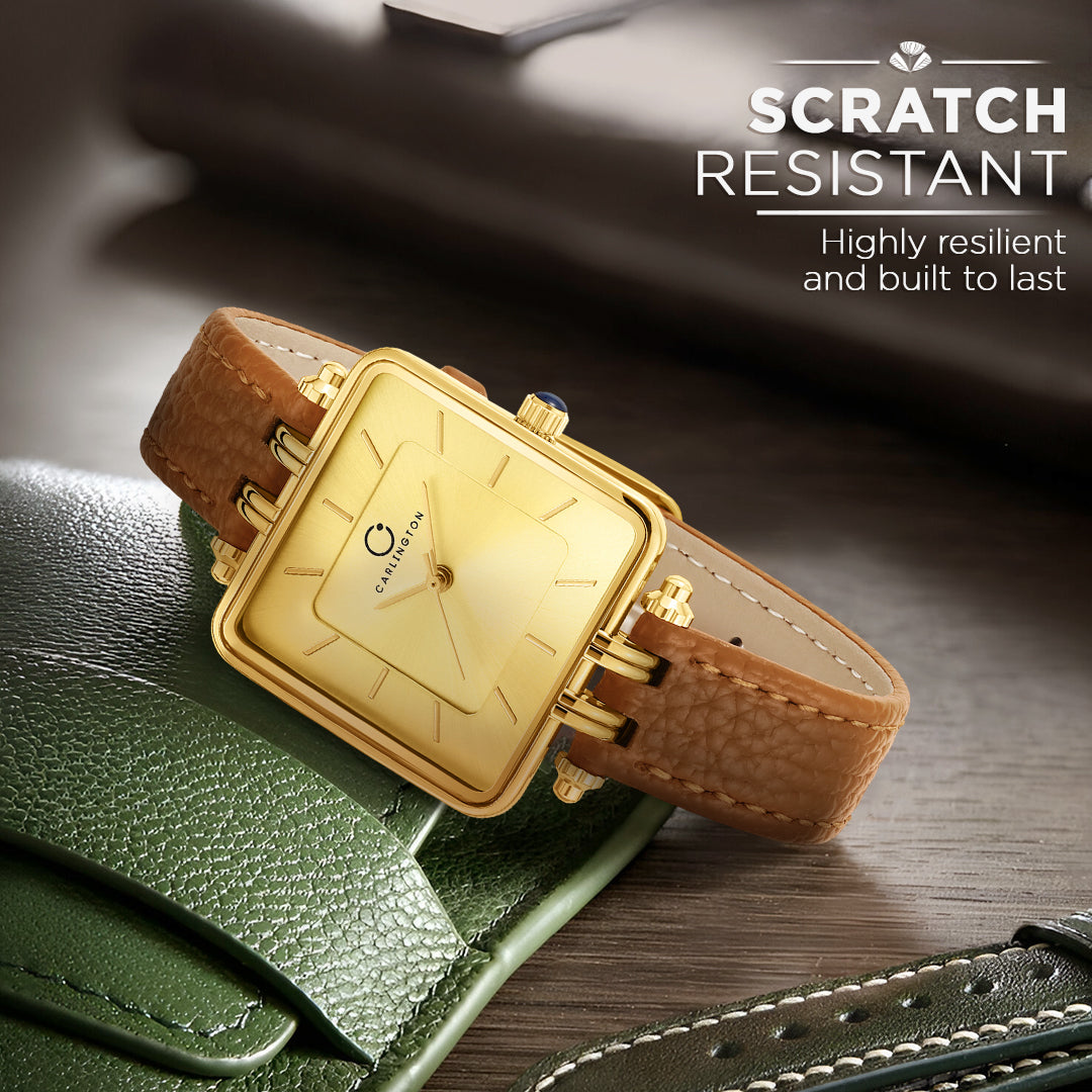 Carlington Aura Series Analog Women Wrist Watches with Premium Leather Belt Strap Fashion Watches for Ladies - CT_209