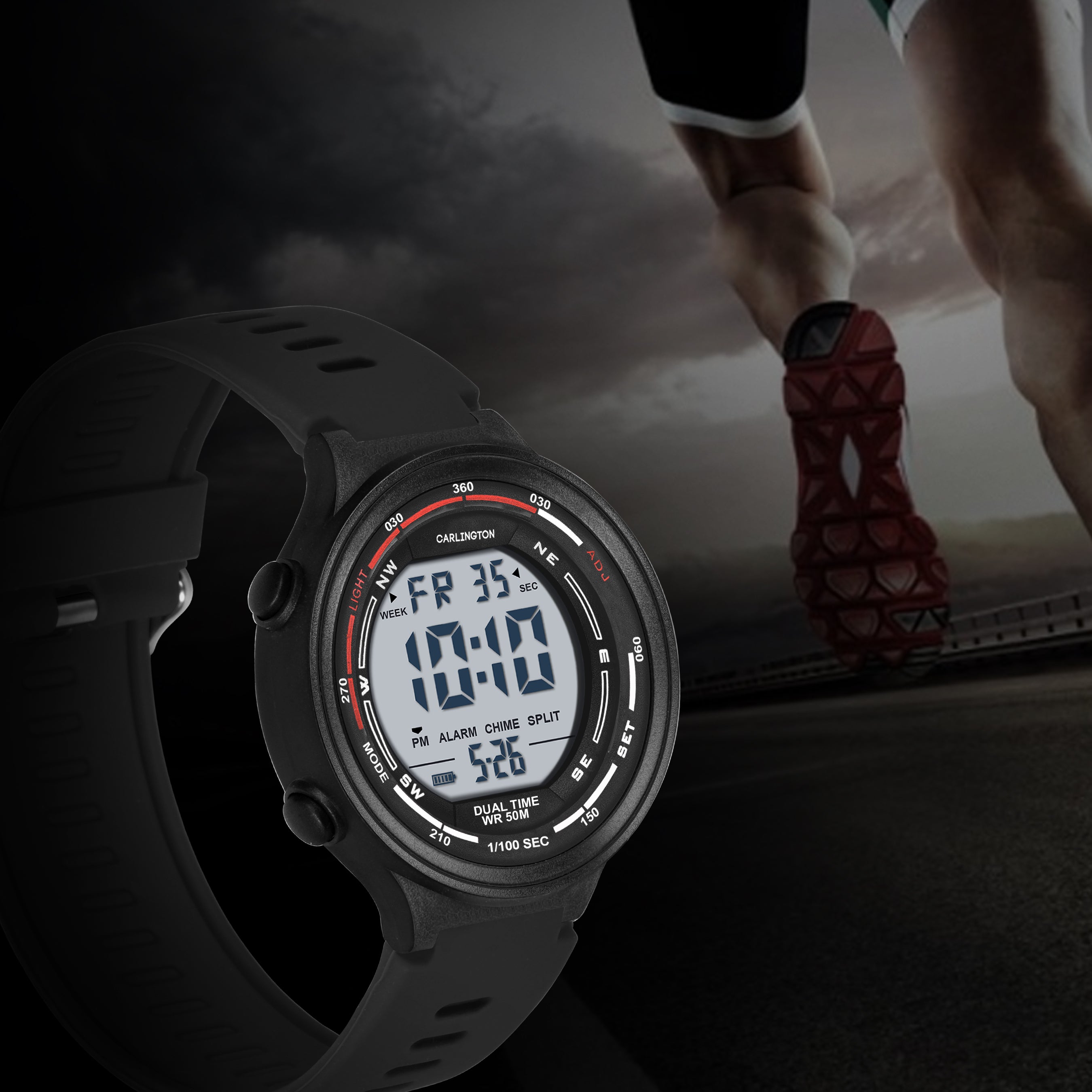 Carlington Endurance Series Digital Sports Watches For Men And Boys - CT_9120 Black