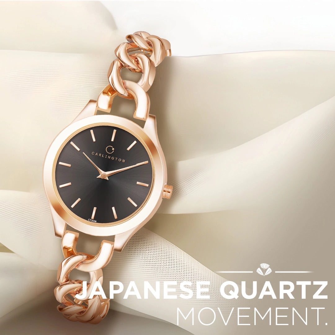 Iconic 2036 Black Analog Womens Watch