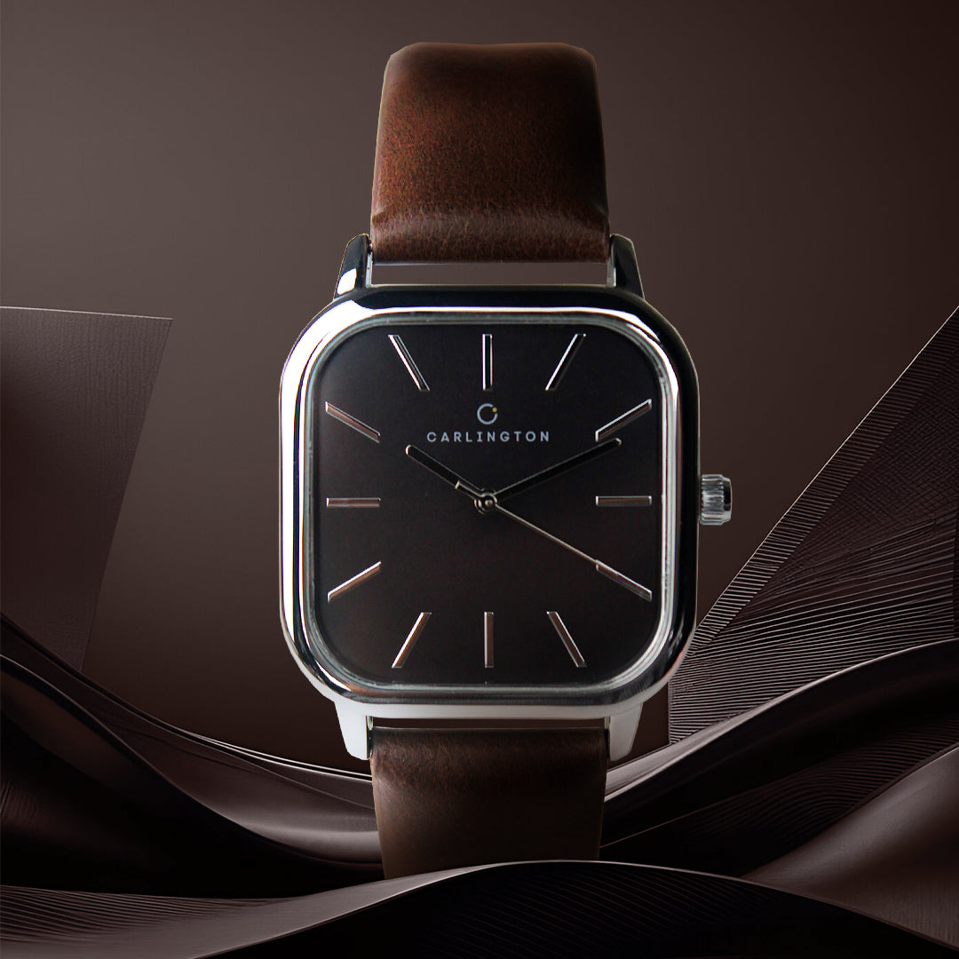 Carlington Aristocrat Series Analog Watches for Men with Premium Leather Strap - CT 1078