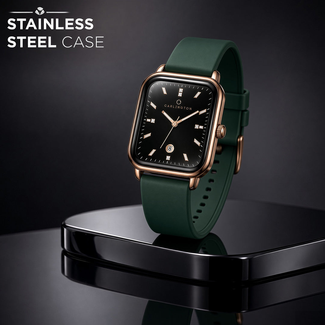 Carlington ASTRO 056 Green – Premium Men's Chronograph-Style Analog Quartz Watch