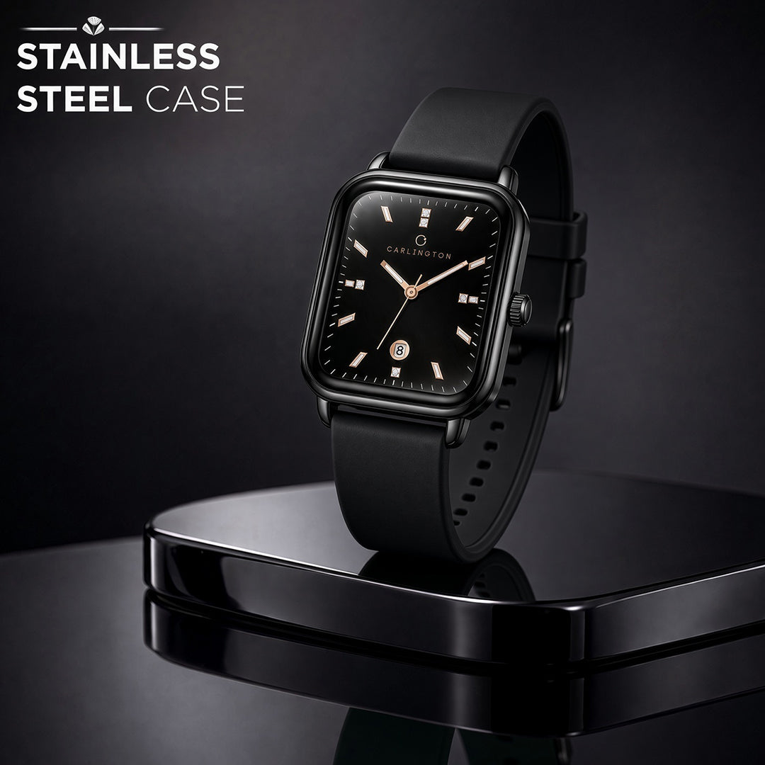 Carlington ASTRO 056 Black – Premium Men's Chronograph-Style Analog Quartz Watch