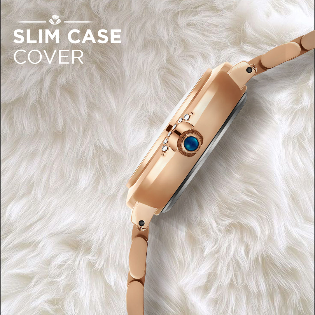 Carlington Diva Series Analog Women Wrist Watches with Stainless Steel Chain Strap | Premium Fashion Watches for Ladies | CT - 111