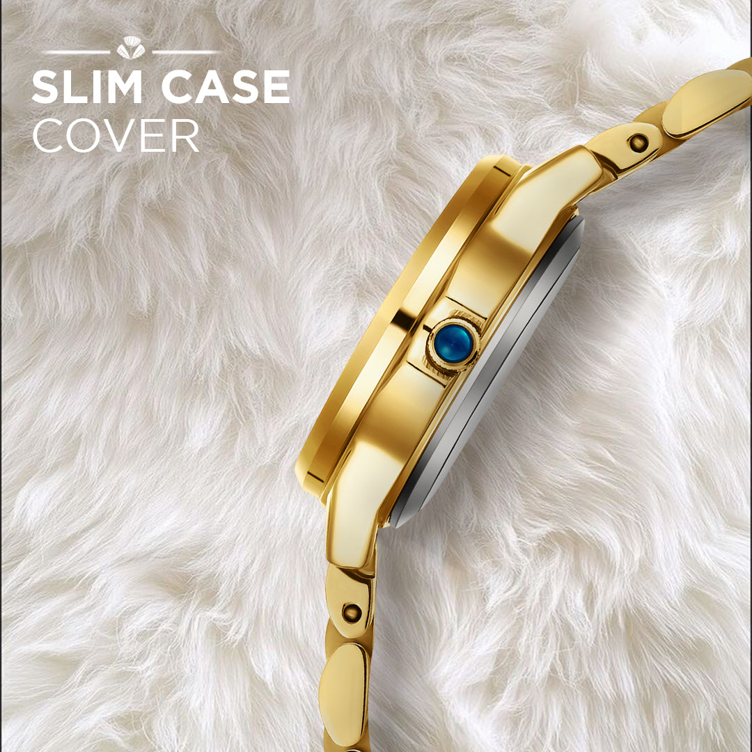 Carlington Diva Series Analog Women Wrist Watches with Stainless Steel Chain Strap | Premium Fashion Watches for Ladies | CT - 104