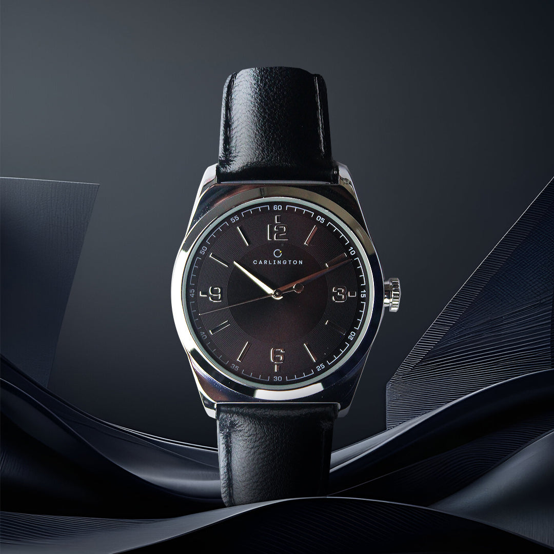 Carlington Aristocrat Series Analog Watches for Men with Premium Leather Strap - CT 1072