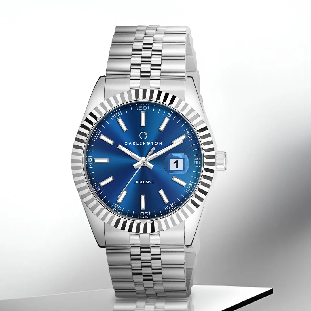 Exclusive 8811 Steel Blue Gents Analog Watch