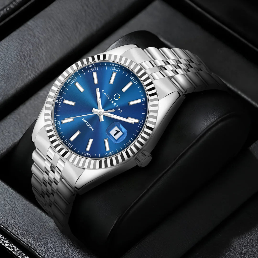 Exclusive 8811 Steel Blue Gents Analog Watch