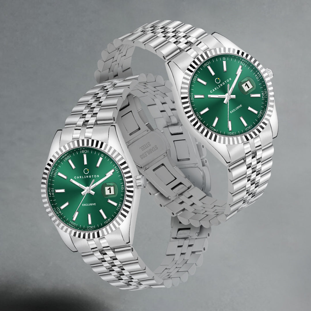 Exclusive 8811 Steel Green Ladies Analog Watch