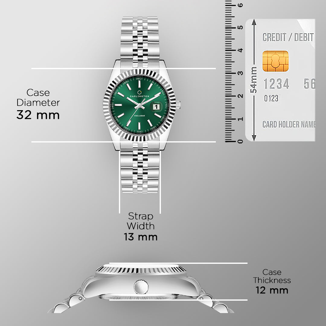 Exclusive 8811 Steel Green Ladies Analog Watch
